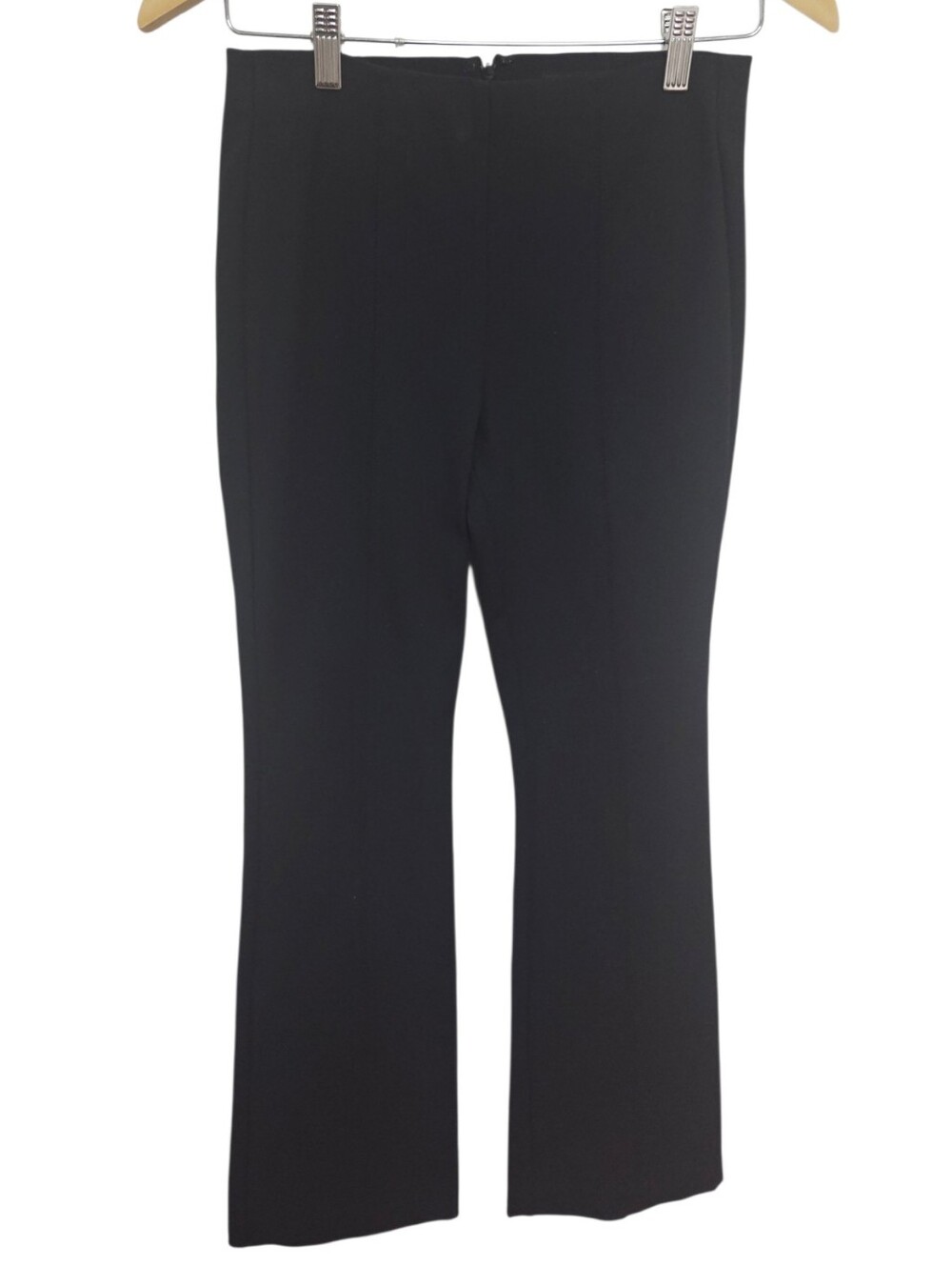 Rag & Bone Simone Stretch Cotton Twill Flared Pants Black Size 4 - Picture 3 of 10